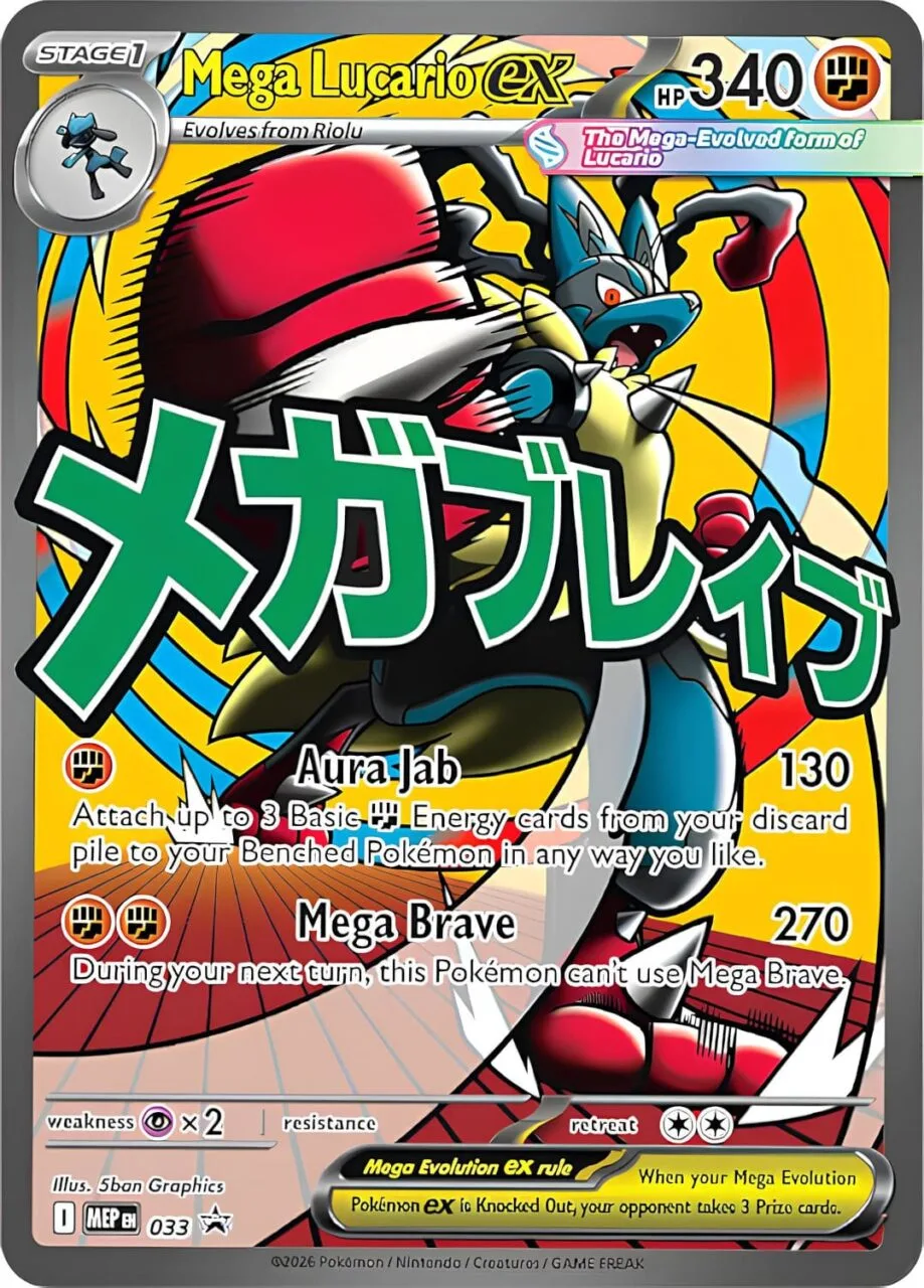 Mega Lucario ex (MEP 33) – MEP Black Star Promos – Normal