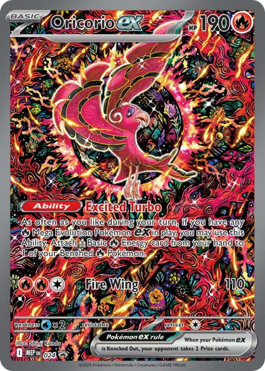 Oricorio ex (MEP 24) – MEP Black Star Promos – Normal