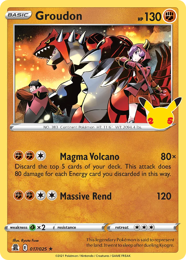 Groudon (CEL 017) – Celebrations – Normal