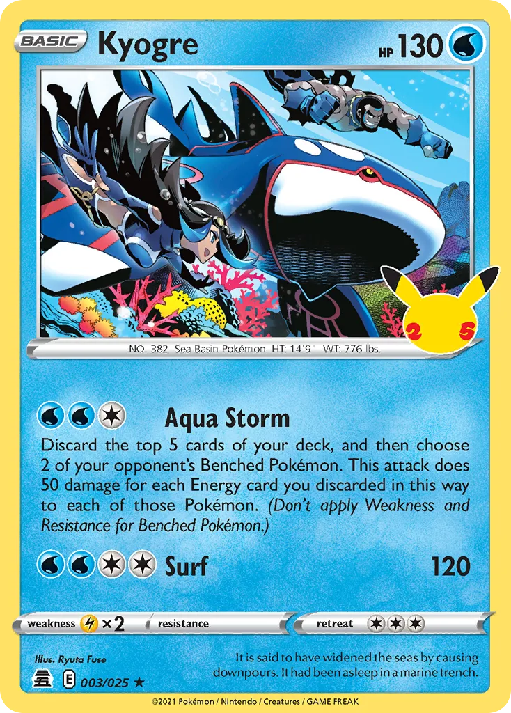 Kyogre (CEL 003) – Celebrations – Normal