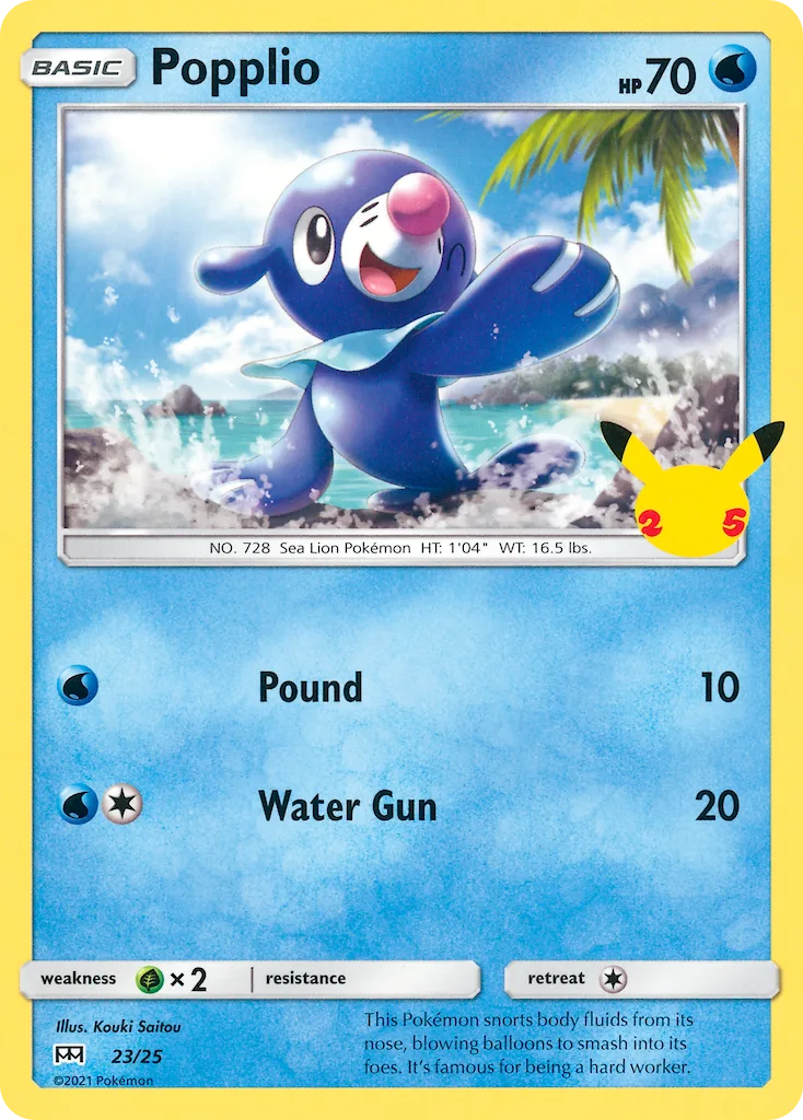 Popplio (mcd21 023) – McDonald's Collection 2021 – Normal