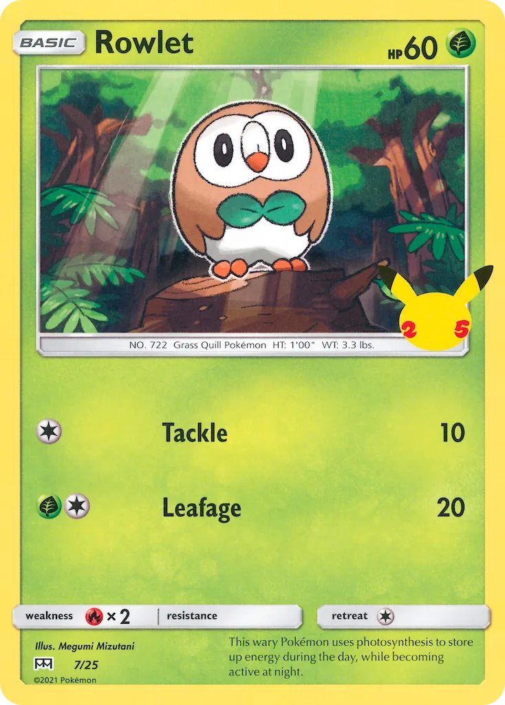 Rowlet (mcd21 007) – McDonald's Collection 2021 – Normal