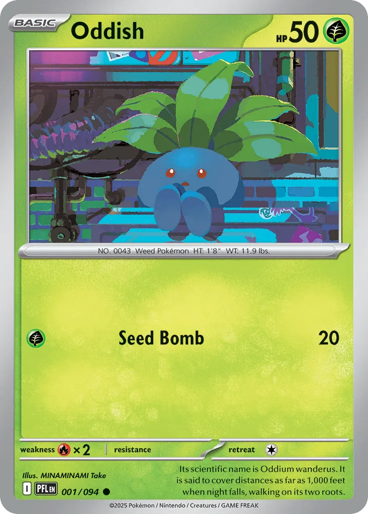 Oddish (PFL 001) – Phantasmal Flames – Normal
