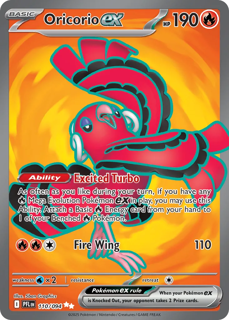 Oricorio ex (PFL 110) – Phantasmal Flames – Normal