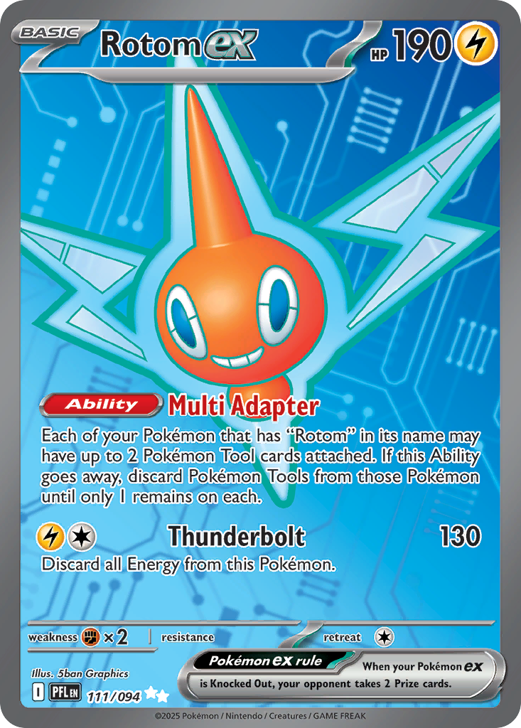 Rotom ex (PFL 111) – Phantasmal Flames – Normal