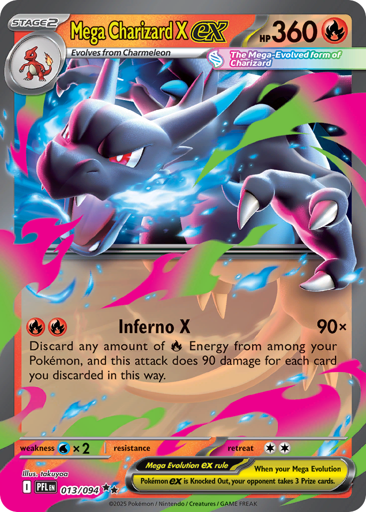 Mega Charizard X ex (PFL 013) – Phantasmal Flames – Normal