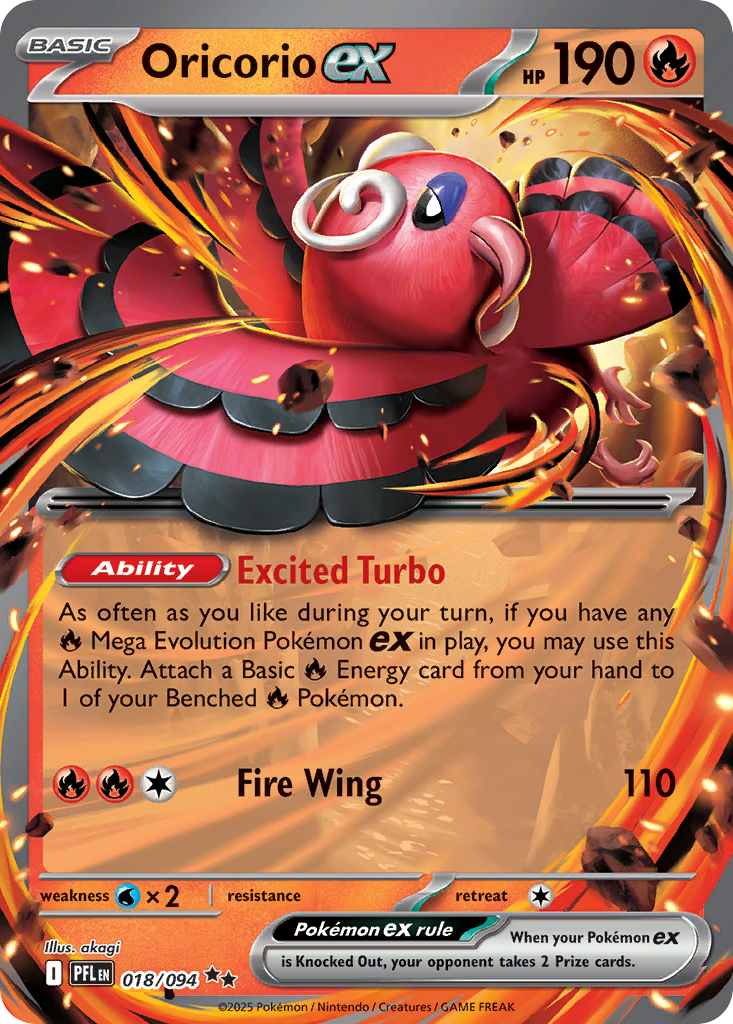 Oricorio ex • Phantasmal Flames • Normal