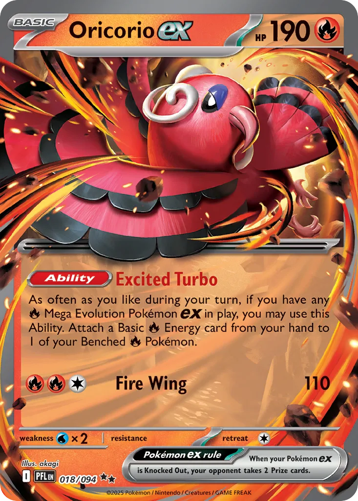 Oricorio ex (PFL 018) – Phantasmal Flames – Normal