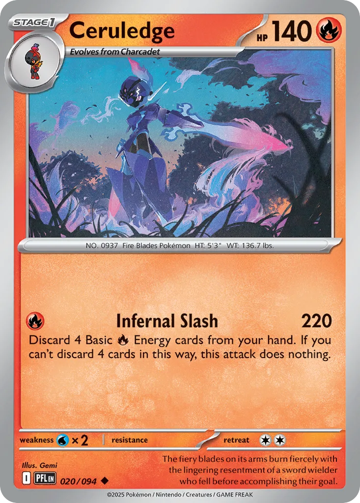 Ceruledge (PFL 020) – Phantasmal Flames – Normal