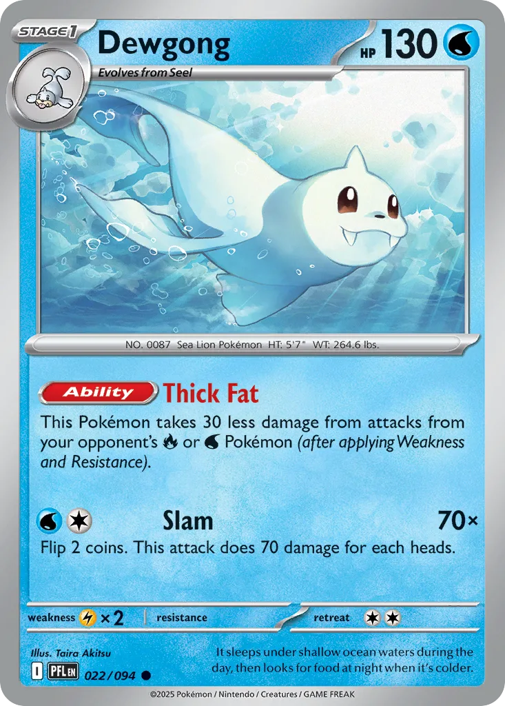 Dewgong (PFL 022) – Phantasmal Flames – Normal