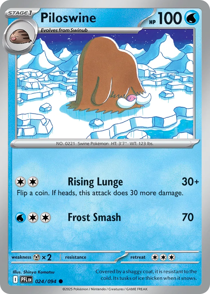 Piloswine (PFL 024) – Phantasmal Flames – Normal
