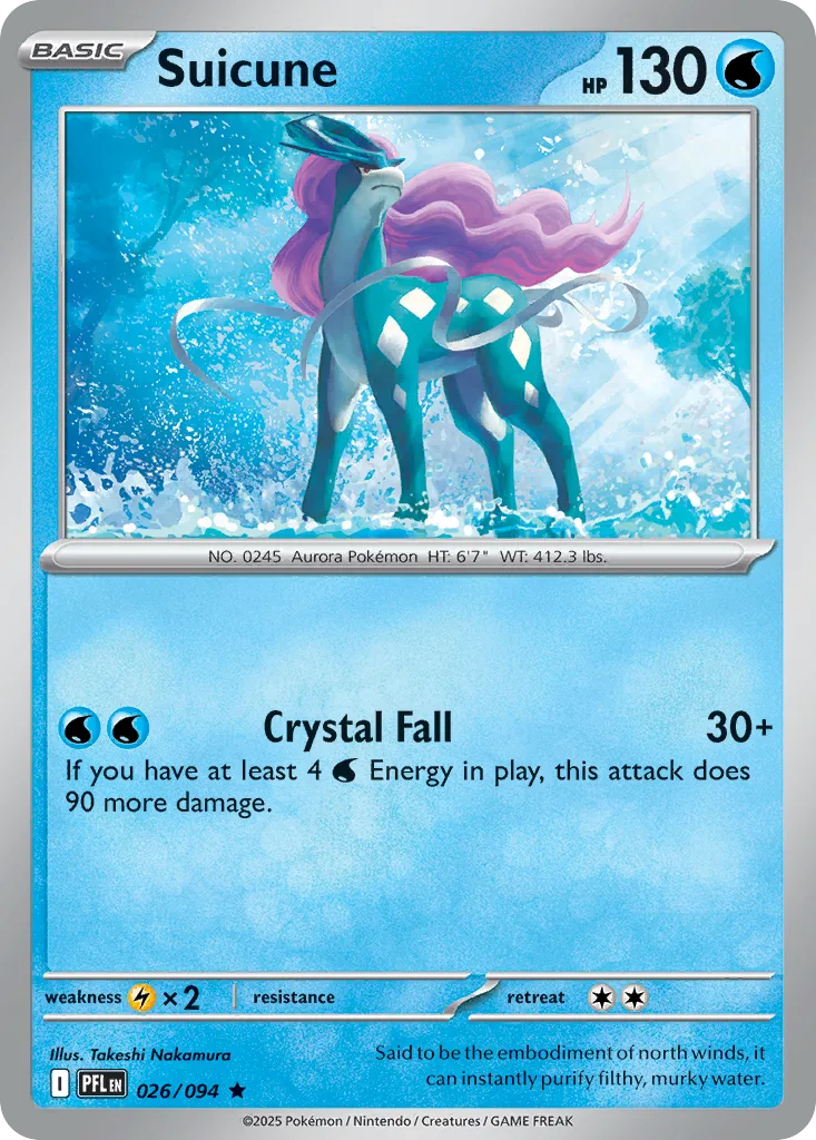 Suicune - HOLO (PFL 026) – Phantasmal Flames – Normal