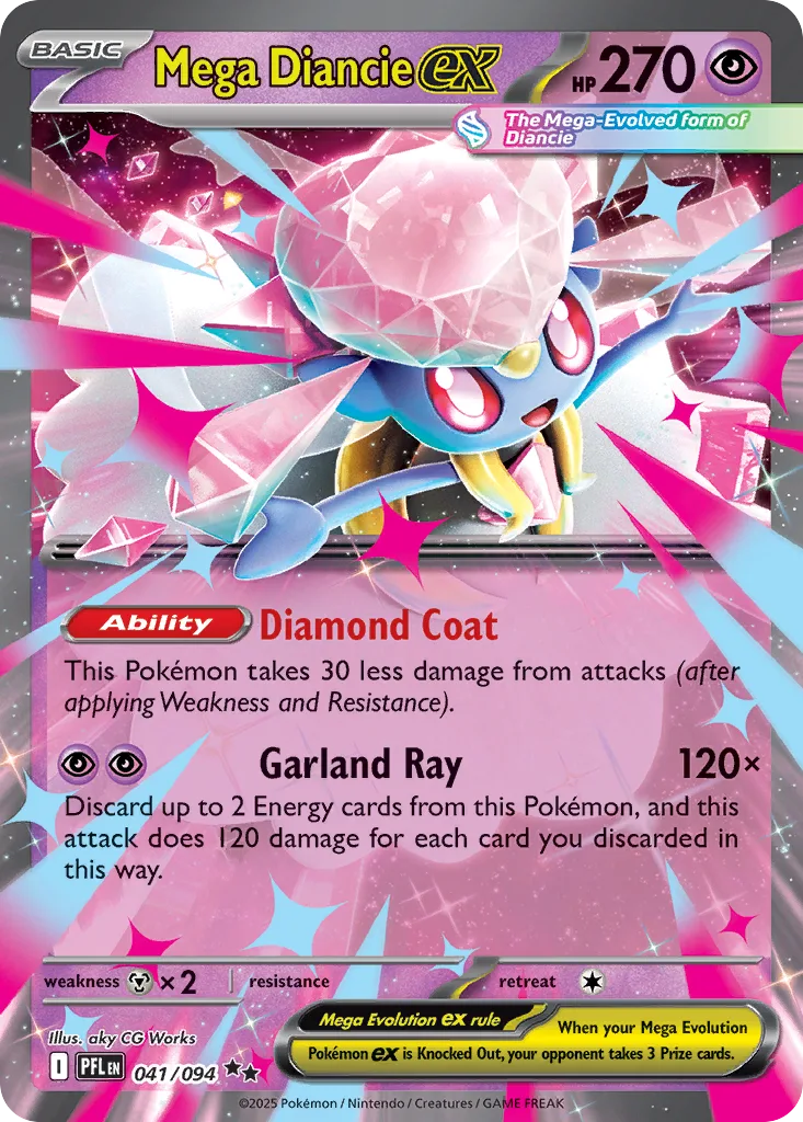 Mega Diancie ex (PFL 041) – Phantasmal Flames – Normal