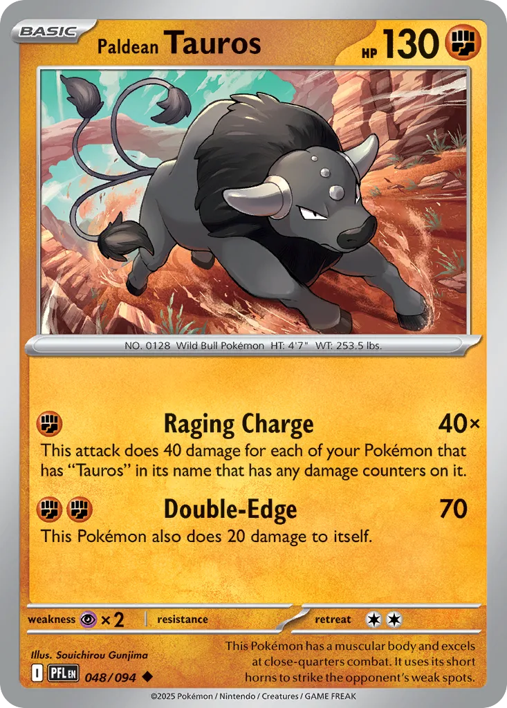 Paldean Tauros (PFL 048) – Phantasmal Flames – Normal