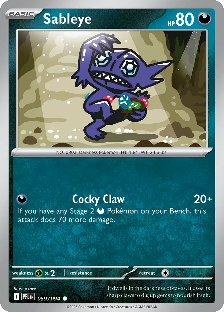 Sableye (PFL 059) – Phantasmal Flames – Normal