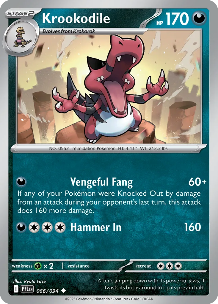 Krookodile (PFL 066) – Phantasmal Flames – Normal