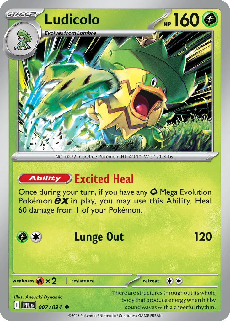 Ludicolo (PFL 007) – Phantasmal Flames – Normal