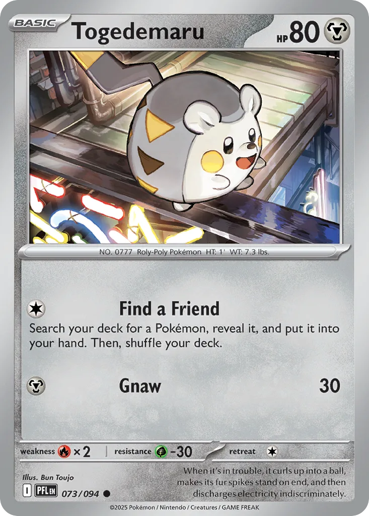 Togedemaru (PFL 073) – Phantasmal Flames – Normal