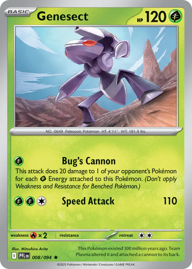 Genesect - HOLO (PFL 008) – Phantasmal Flames – Normal