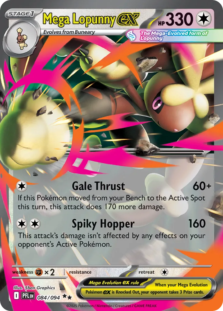Mega Lopunny ex (PFL 084) – Phantasmal Flames – Normal