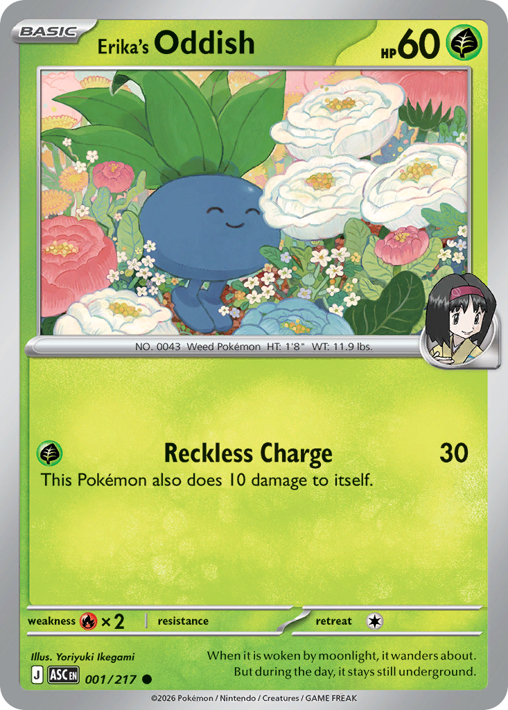 Erika's Oddish (ASC 001) – Ascended Heroes – Normal