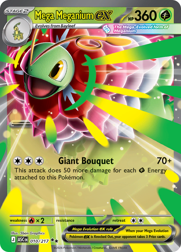 Mega Meganium ex (ASC 010) – Ascended Heroes – Normal