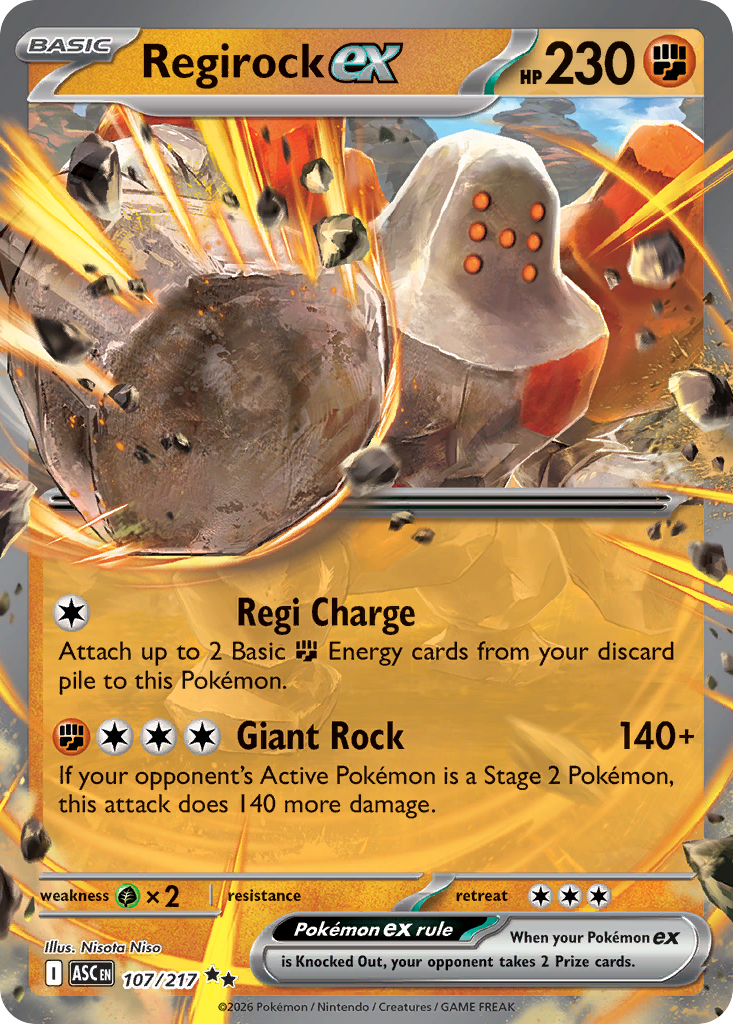 Regirock ex (ASC 107) – Ascended Heroes – Normal