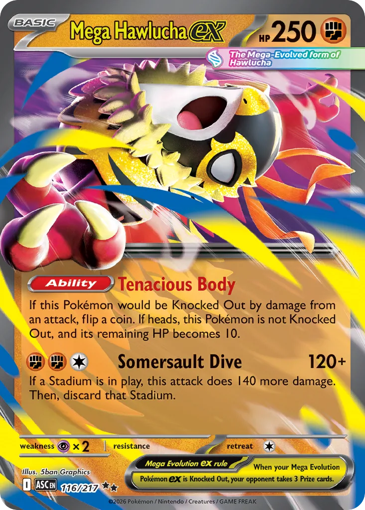 Mega Hawlucha ex (ASC 116) – Ascended Heroes – Normal
