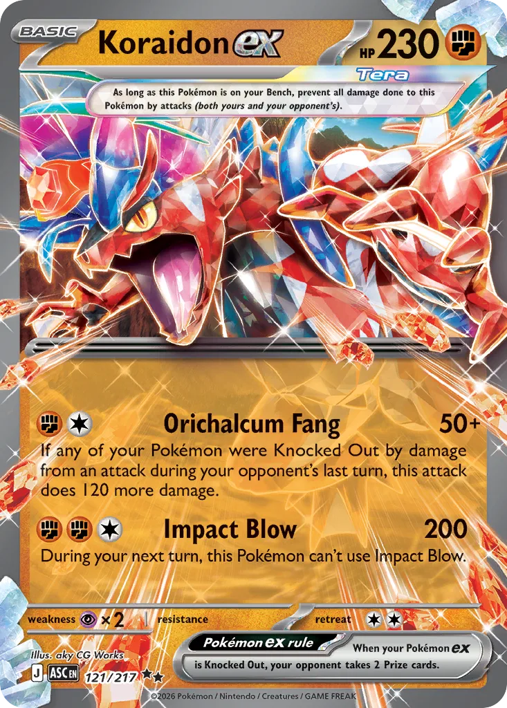 Koraidon ex (ASC 121) – Ascended Heroes – Normal