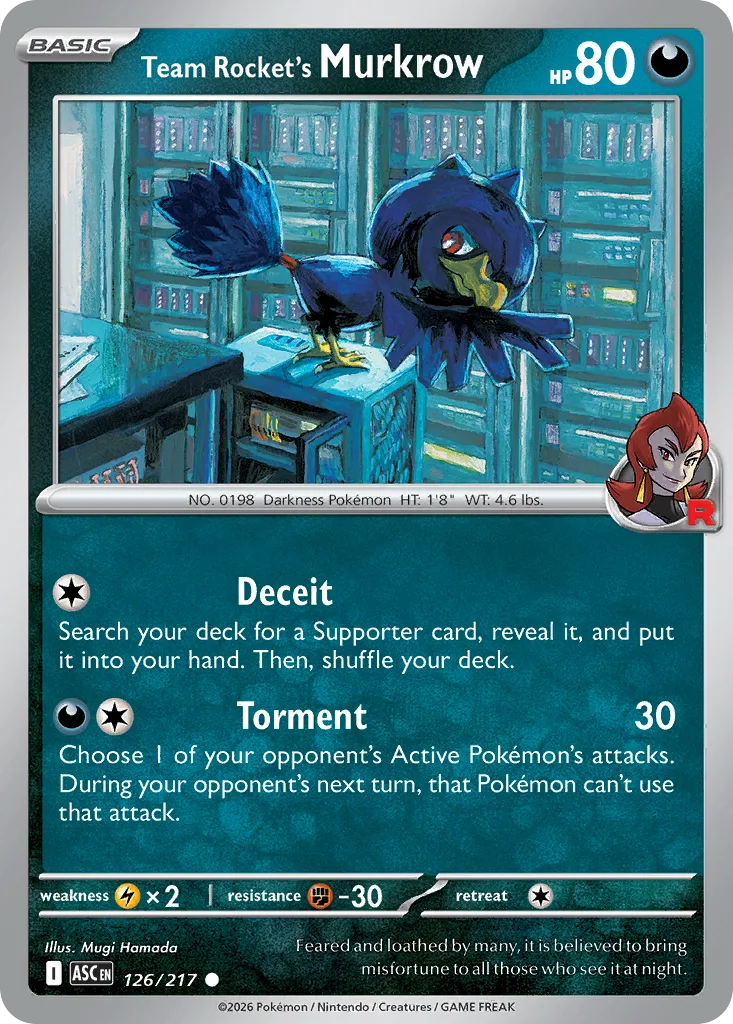 Team Rocket's Murkrow (ASC 126) – Ascended Heroes – Normal