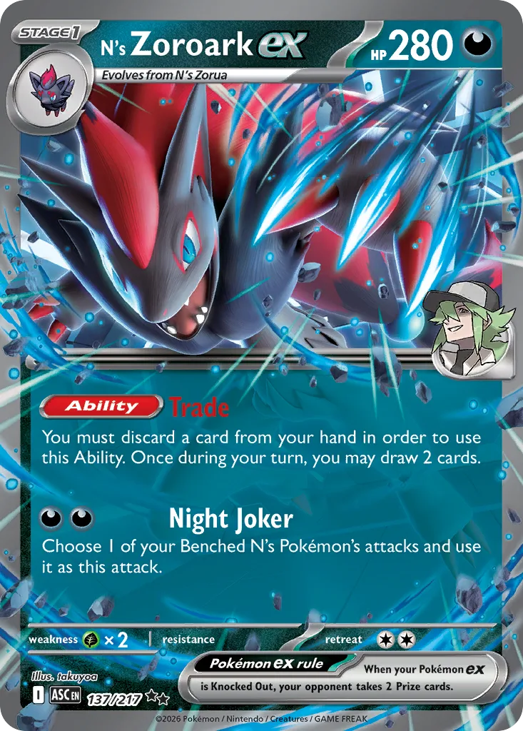 N's Zoroark ex (ASC 137) – Ascended Heroes – Normal