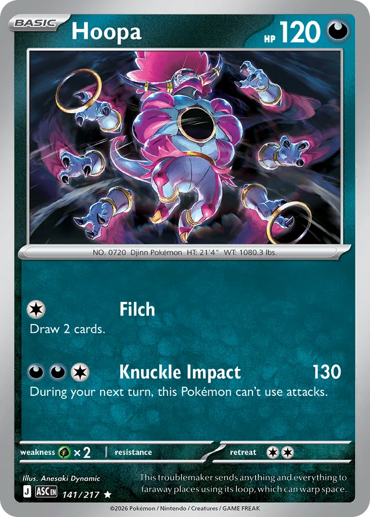 Hoopa - Reverse Holo - Ball Pattern (ASC 141) – Ascended Heroes – Normal