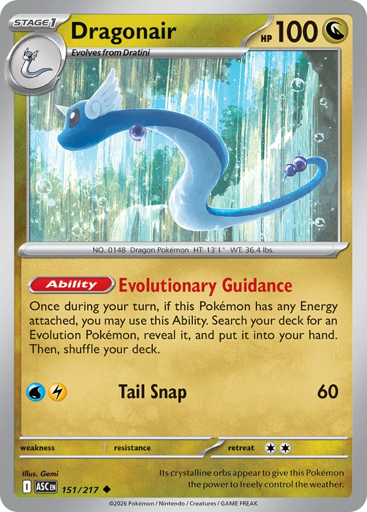 Dragonair - Reverse Holo - Ball Pattern (ASC 151) – Ascended Heroes – Normal