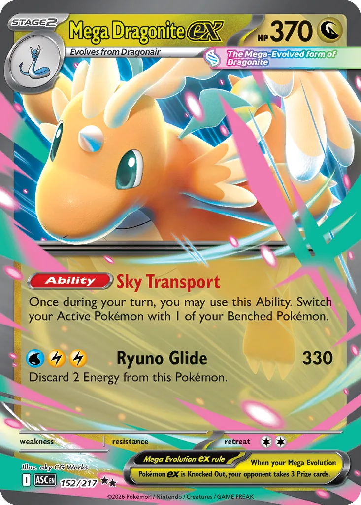 Mega Dragonite ex (ASC 152) – Ascended Heroes – Normal