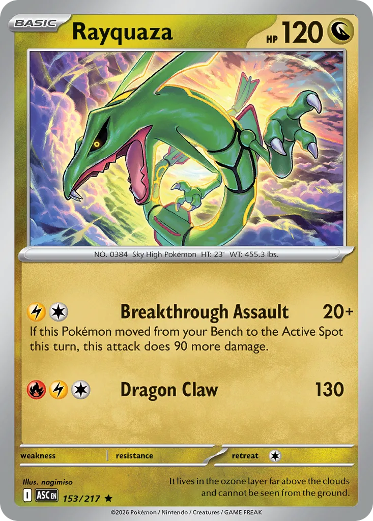 Rayquaza - Holo (ASC 153) – Ascended Heroes – Normal