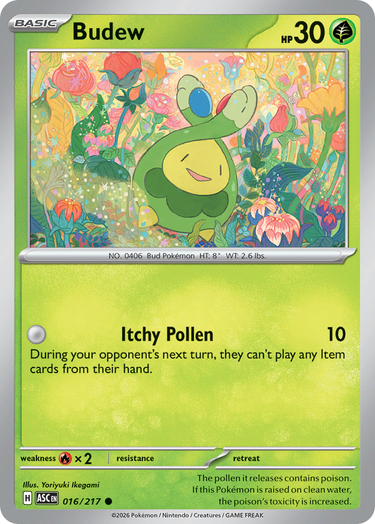 Budew - Reverse Holo - Ball Pattern (ASC 016) – Ascended Heroes – Normal