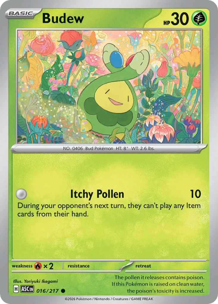 Budew - Reverse Holo - Ball Pattern (ASC 016) – Ascended Heroes – Normal