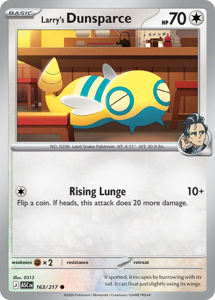 Larry's Dunsparce (ASC 163) – Ascended Heroes – Normal