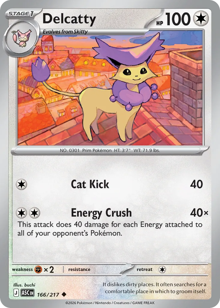 Delcatty (ASC 166) – Ascended Heroes – Normal