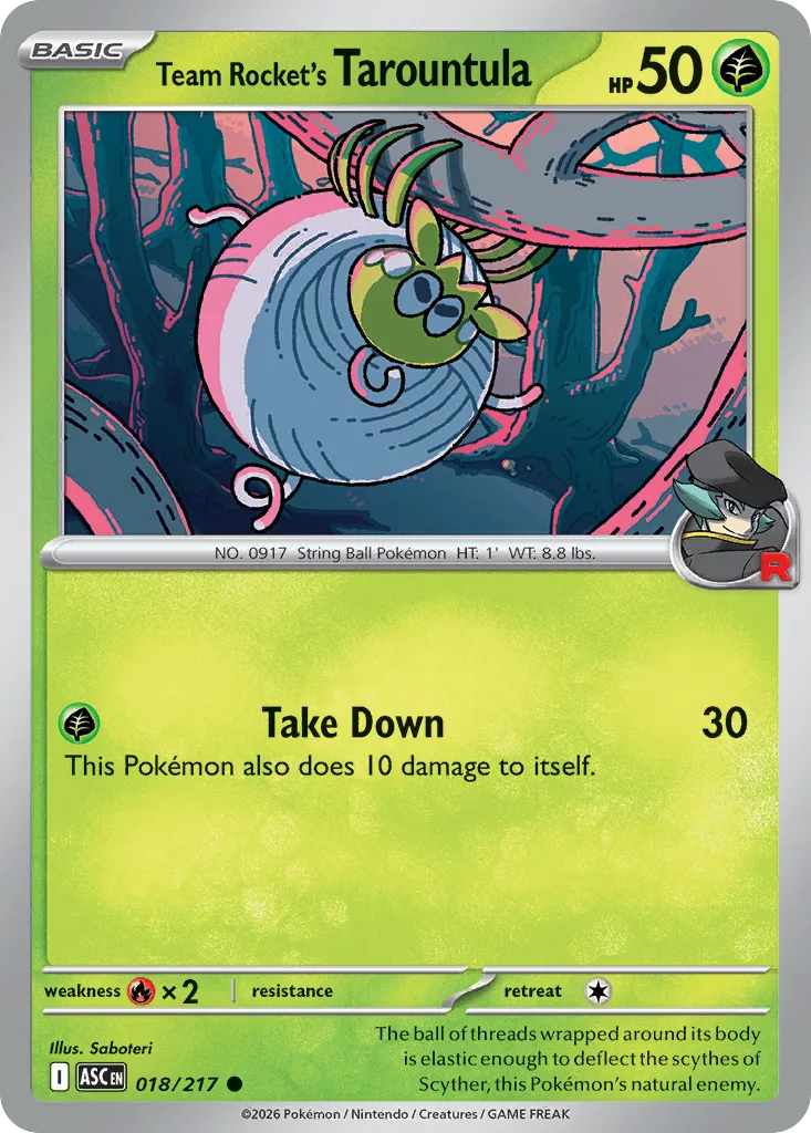 Team Rocket's Tarountula (ASC 018) – Ascended Heroes – Normal