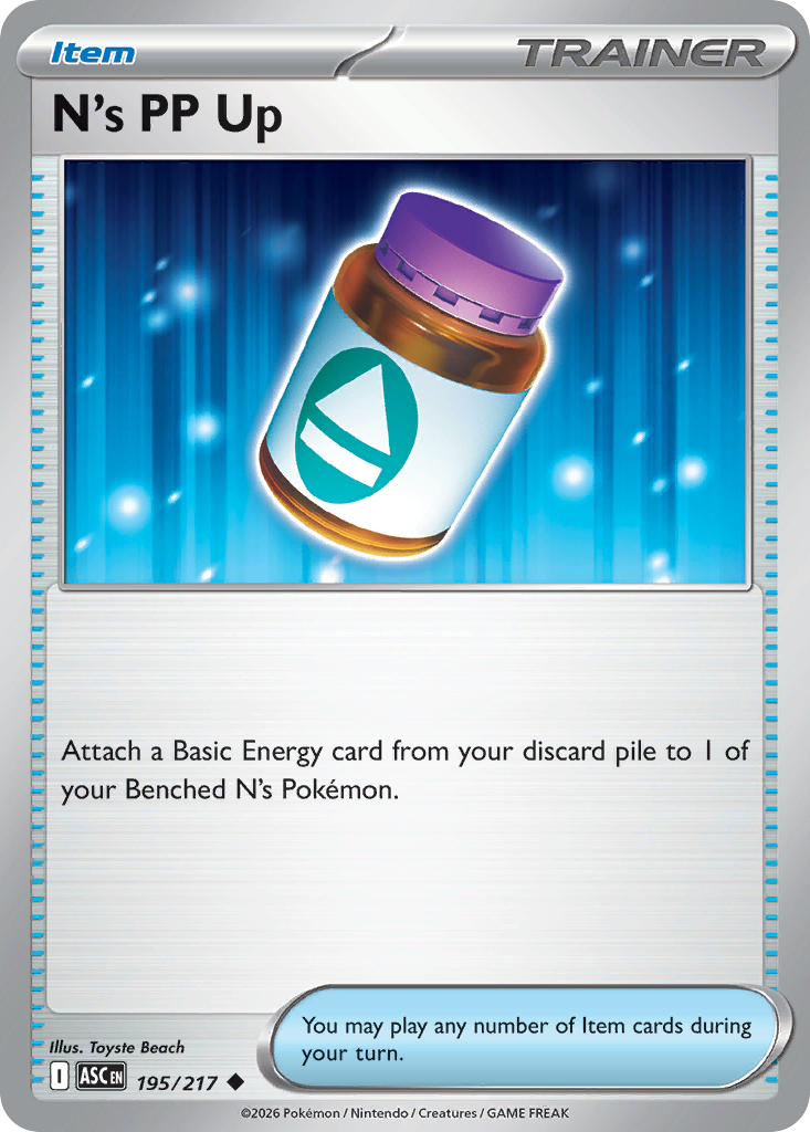 N's PP Up (ASC 195) – Ascended Heroes – Normal