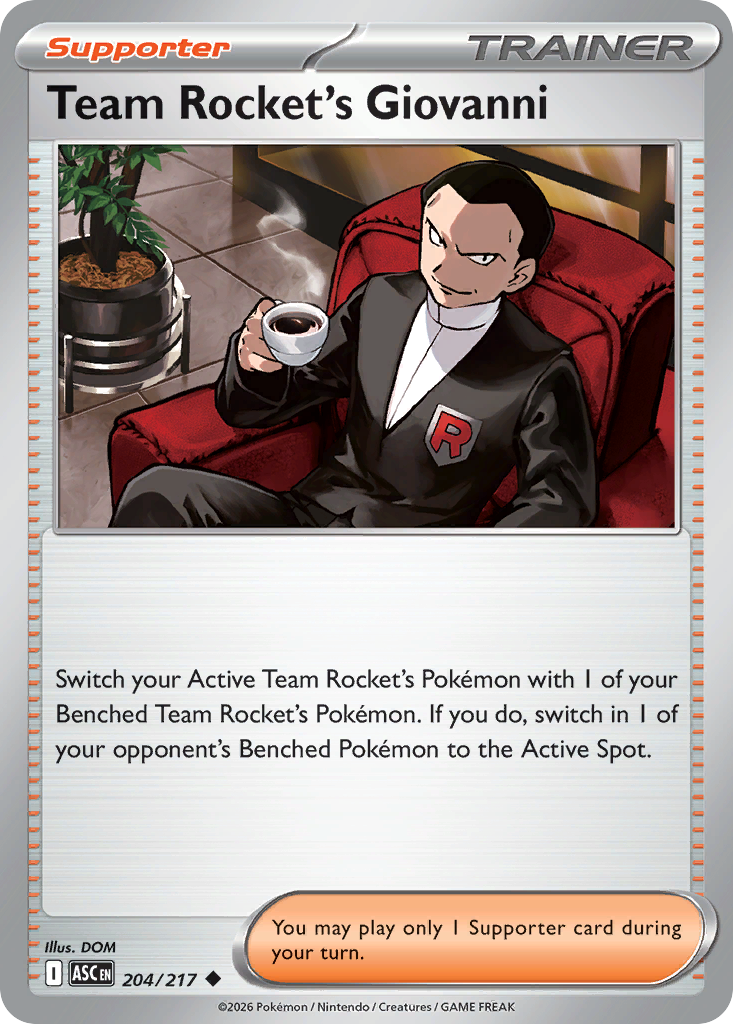 Team Rocket's Giovanni (ASC 204) – Ascended Heroes – Normal