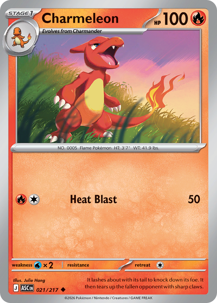 Charmeleon - Reverse Holo - Ball Pattern (ASC 021) – Ascended Heroes – Normal