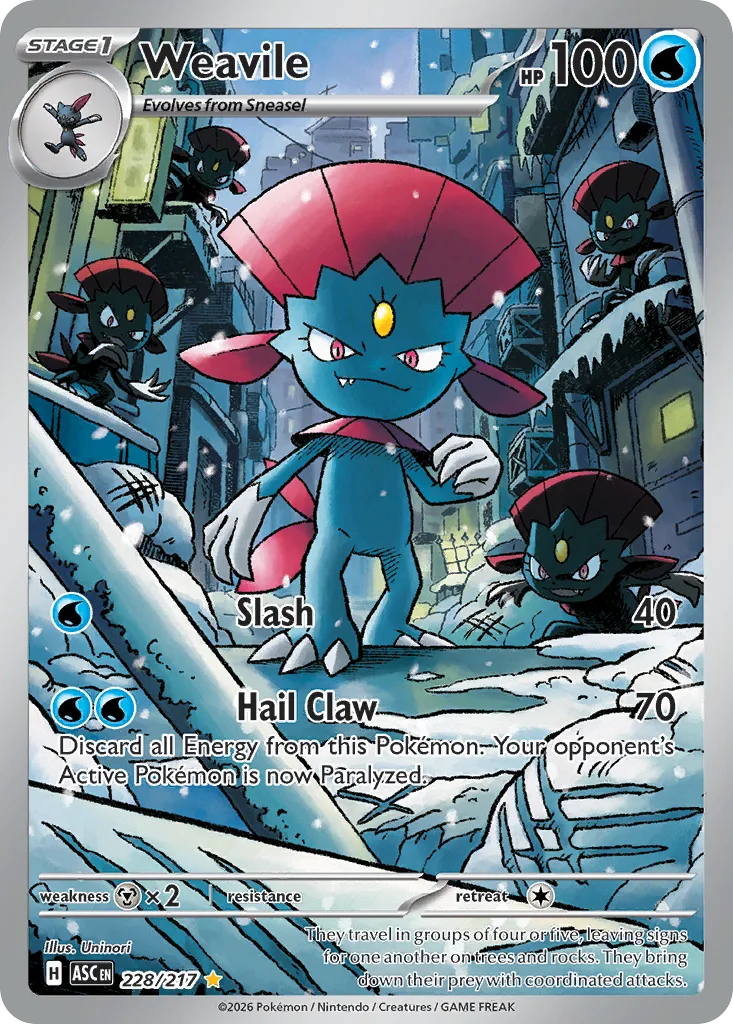 Weavile (ASC 228) – Ascended Heroes – Normal