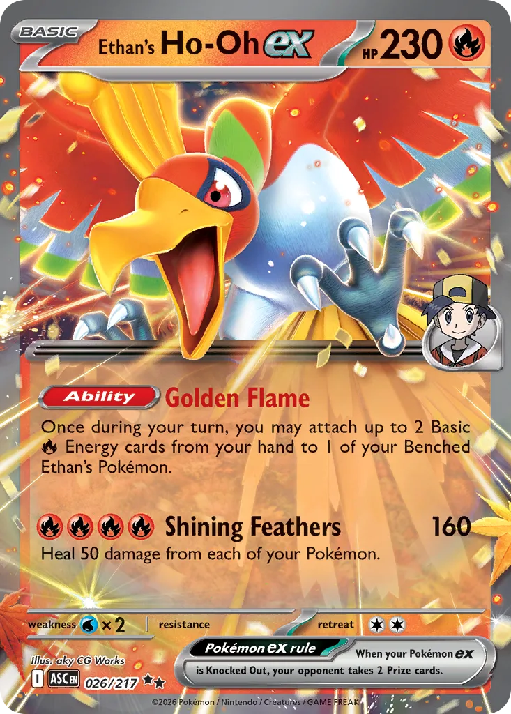 Ethan's Ho-Oh ex (ASC 026) – Ascended Heroes – Normal