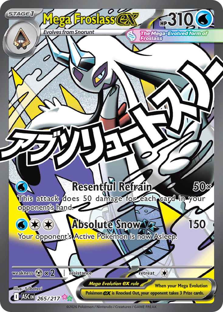 Mega Froslass ex (ASC 265) – Ascended Heroes – Normal