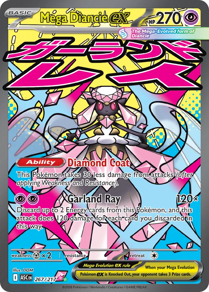 Mega Diancie ex (ASC 267) – Ascended Heroes – Normal