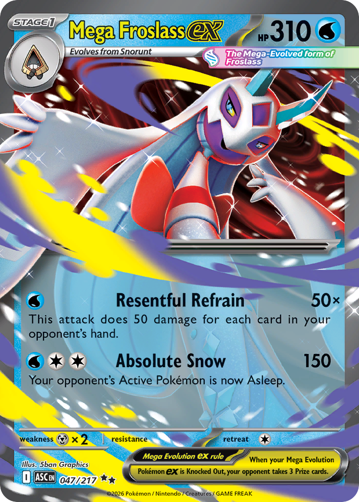 Mega Froslass ex (ASC 047) – Ascended Heroes – Normal