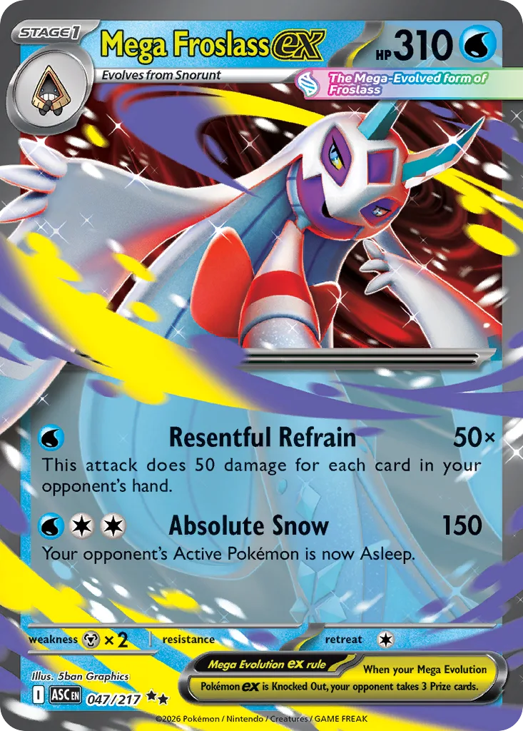 Mega Froslass ex (ASC 047) – Ascended Heroes – Normal