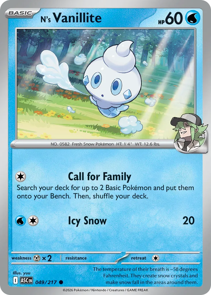 N's Vanillite (ASC 049) – Ascended Heroes – Normal